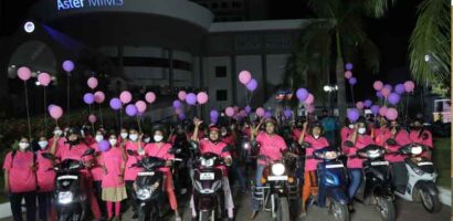 ലോക വനിതാ ദിനത്തിന് സ്വാഗതമോതി അര്‍ദ്ധരാത്രിയില്‍ സ്ത്രീകളുടെ  ബൈക്കത്തോണ്