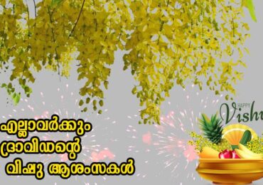 എല്ലാവർക്കും ദ്രാവിഡന്റെ വിഷുആശംസകൾ