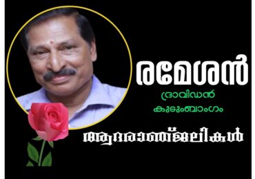 ദ്രാവിഡൻ കുടുംബത്തിൽ നിന്ന് കൊഴിഞ്ഞ് പോയി
